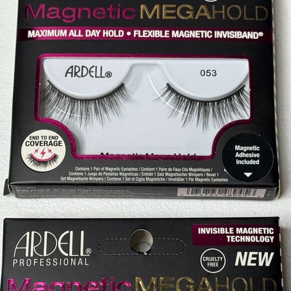 Ardell Magnetic MegaHold 053 Lash Duo Bundle Invisible Invisiband New - Picture 3 of 6
